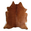 Tappeto in pelle di mucca marrone L