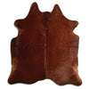 Tappeto in pelle di mucca marrone L