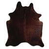 Tappeto in pelle di mucca marrone XL