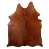 Tappeto in pelle di mucca marrone M