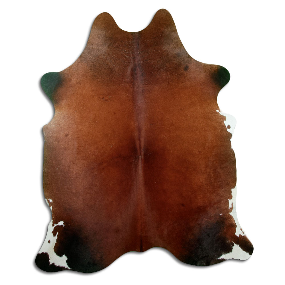 Tappeto in pelle di mucca marrone L
