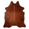 Tappeto in pelle di mucca marrone L