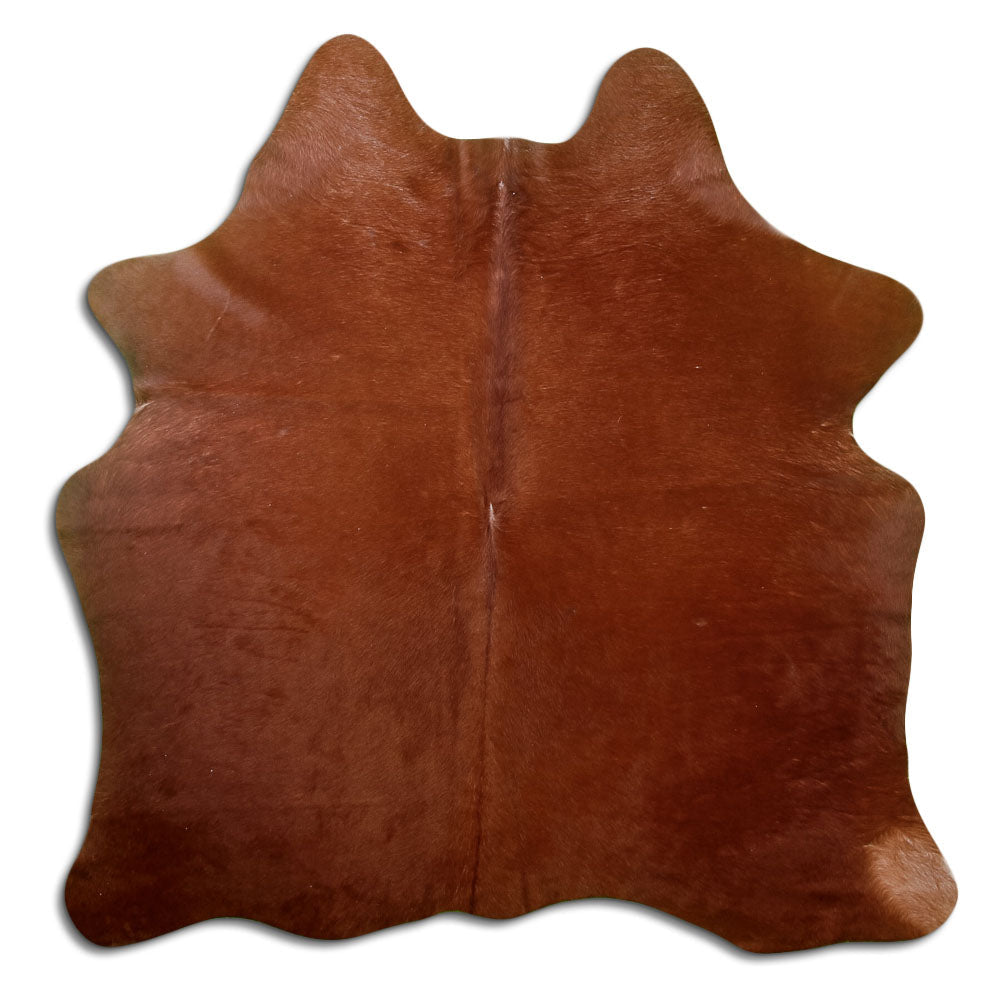 Tappeto in pelle di mucca marrone M