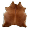 Tappeto in pelle di mucca marrone M