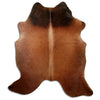 Tappeto in pelle di mucca marrone L