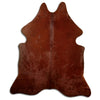 Tappeto in pelle di mucca marrone XL