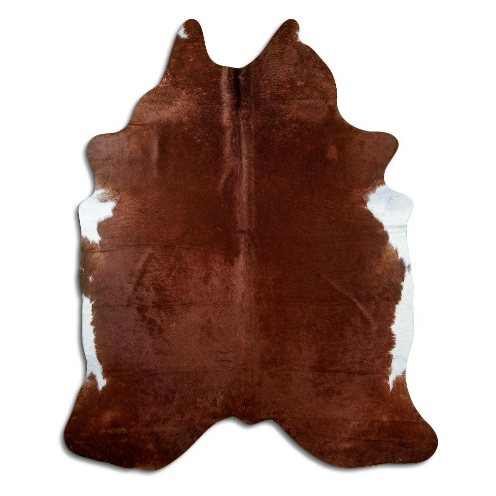 Tappeto in pelle di mucca marrone XXL