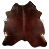 Tappeto in pelle di mucca marrone XL