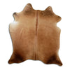 Tappeto in pelle di mucca marrone M
