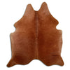 Tappeto in pelle di mucca marrone M