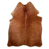 Tappeto in pelle di mucca marrone M