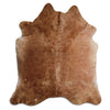 Tappeto in pelle di mucca marrone XL