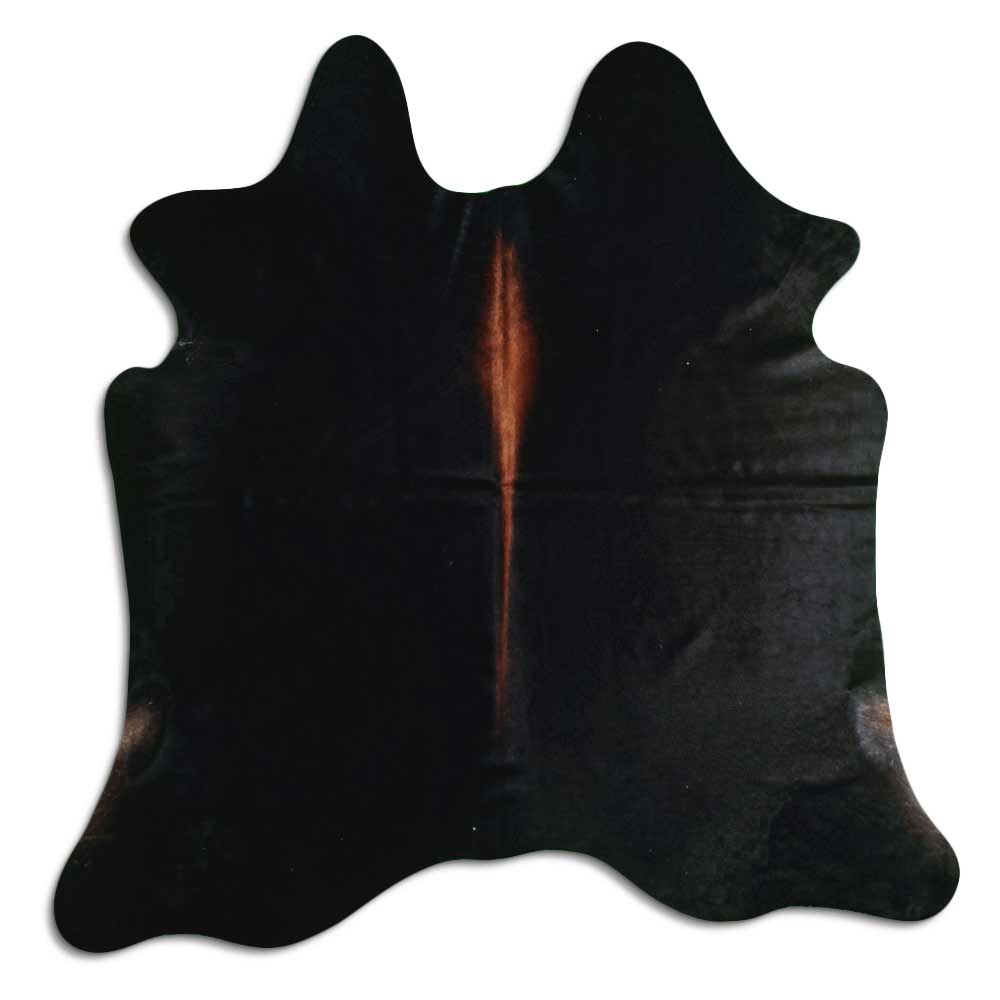 Tappeto in pelle di mucca marrone L