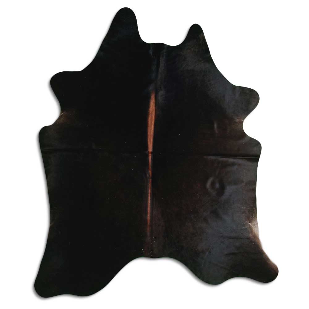 Tappeto in pelle di mucca marrone XL