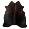 Tappeto in pelle di mucca marrone M