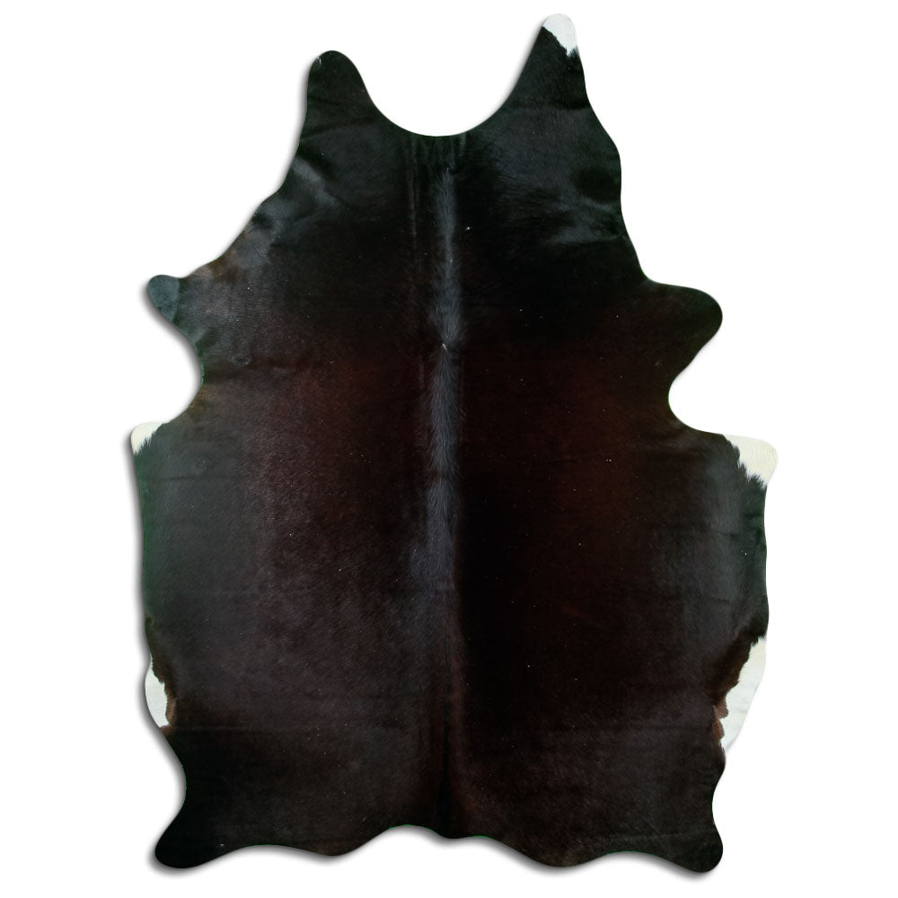 Tappeto in pelle di mucca marrone XL