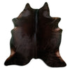 Tappeto in pelle di mucca marrone L