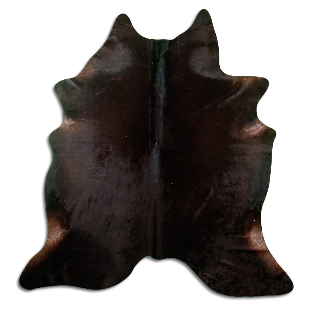 Tappeto in pelle di mucca marrone L