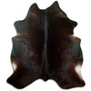 Tappeto in pelle di mucca marrone L