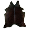 Tappeto in pelle di mucca marrone XL