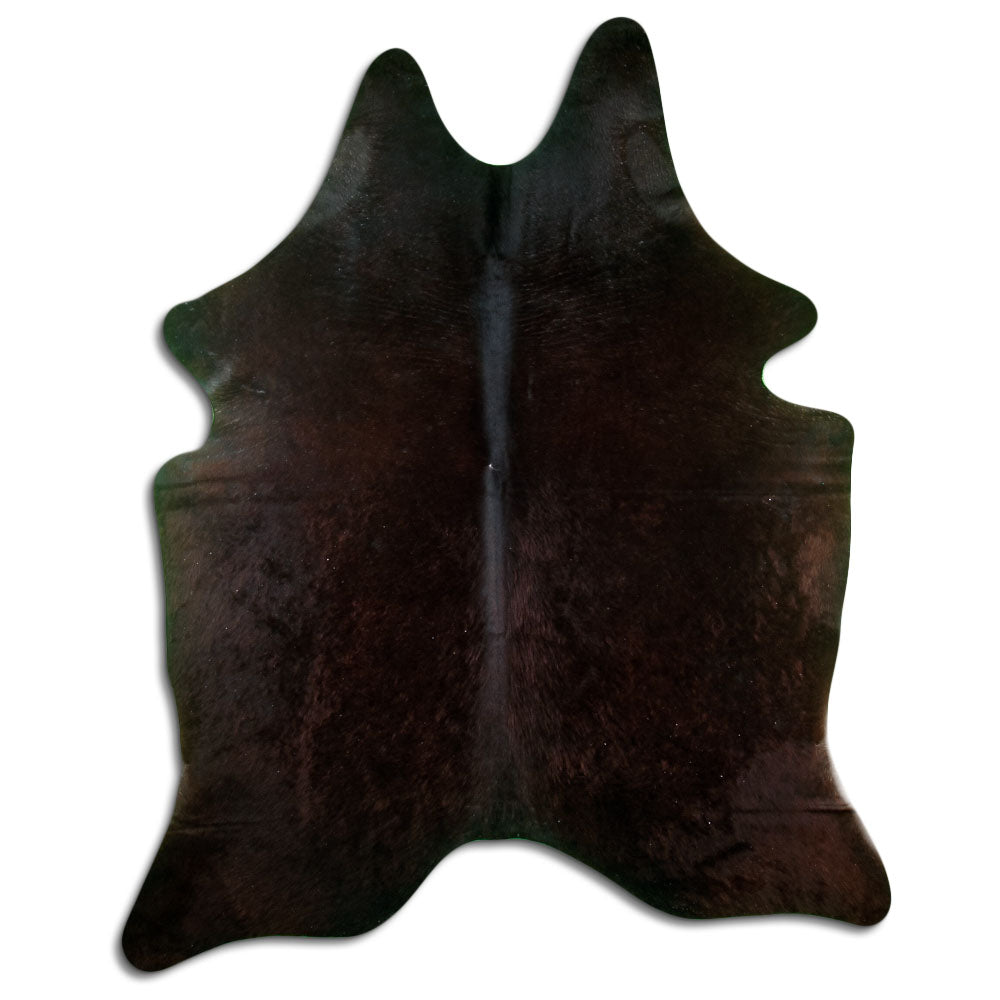 Tappeto in pelle di mucca marrone XL
