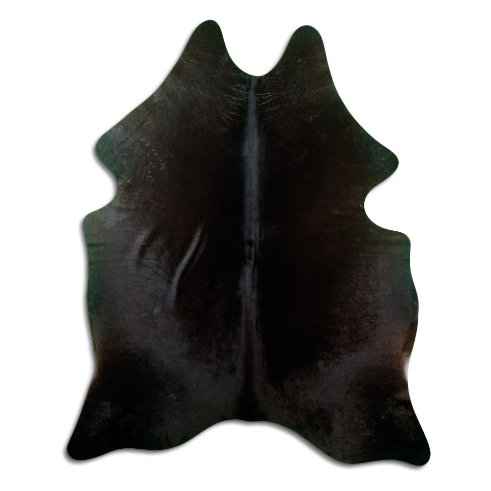 Tappeto in pelle di mucca marrone L