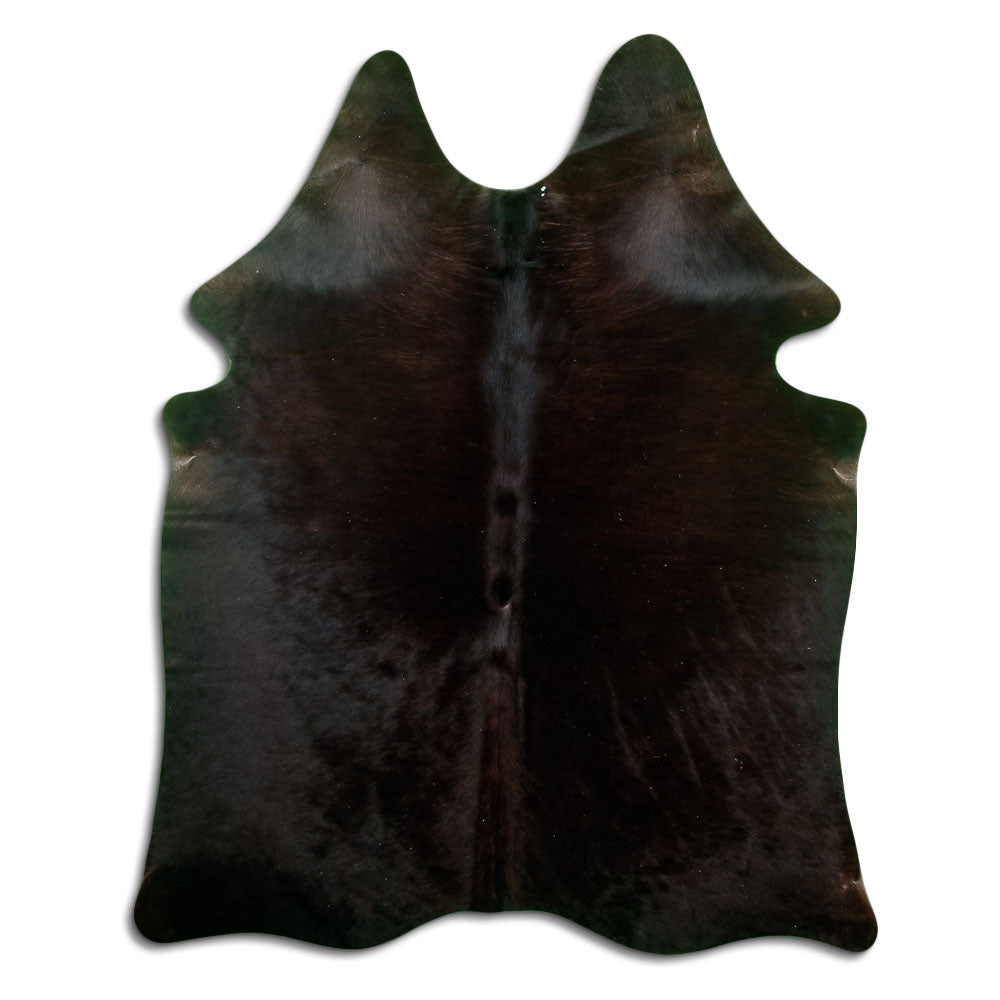 Tappeto in pelle di mucca marrone M