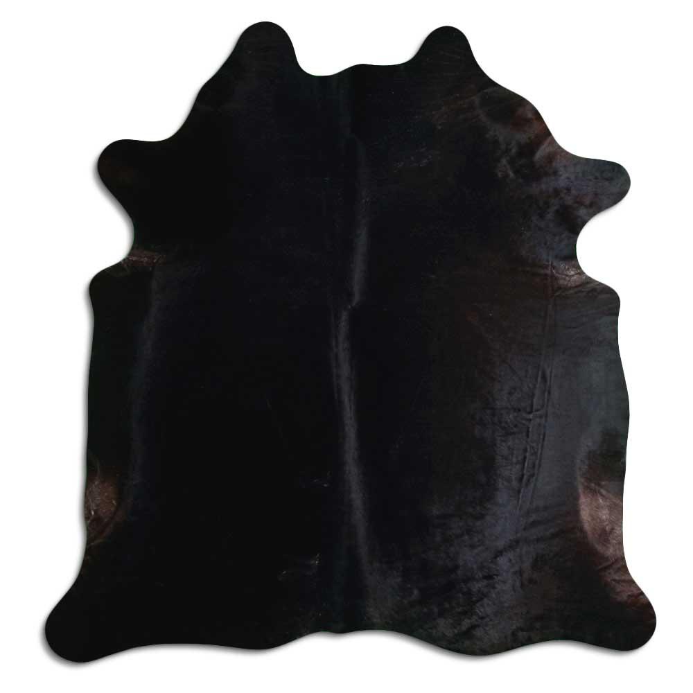 Tappeto in pelle di mucca marrone XL