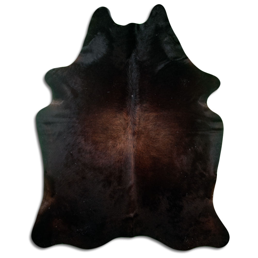 Tappeto in pelle di mucca marrone XXL