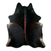 Tappeto in pelle di mucca marrone XL