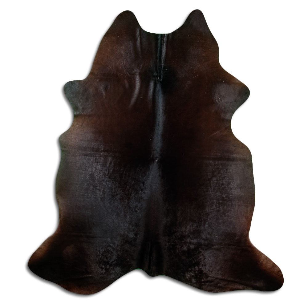 Tappeto in pelle di mucca marrone XL