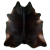Tappeto in pelle di mucca marrone XL