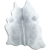 Tappeto in pelle di mucca grigia XL