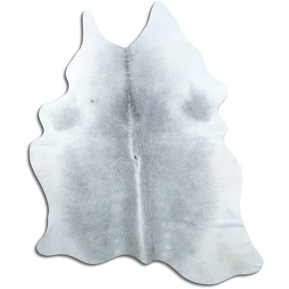 Tappeto in pelle di mucca grigia XL