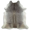 Tappeto in pelle di mucca grigia XL