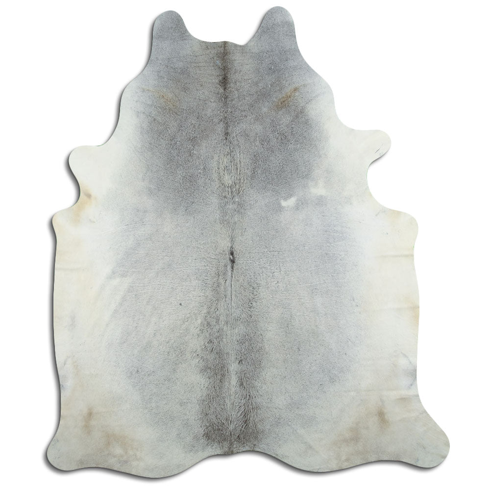 Tappeto in pelle di mucca grigia XXL