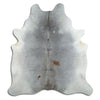 Tappeto in pelle di mucca grigia XL