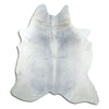 Tappeto in pelle di mucca grigia XL