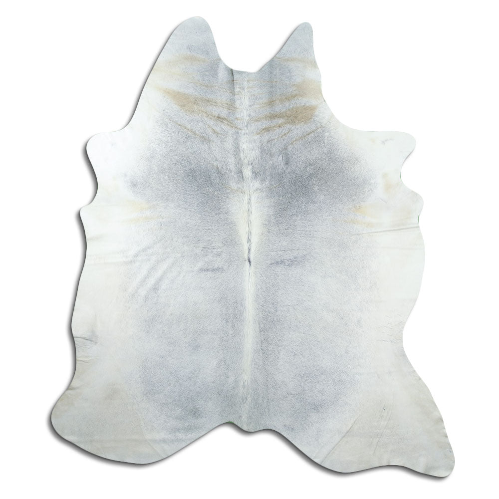 Tappeto in pelle di mucca grigia XL