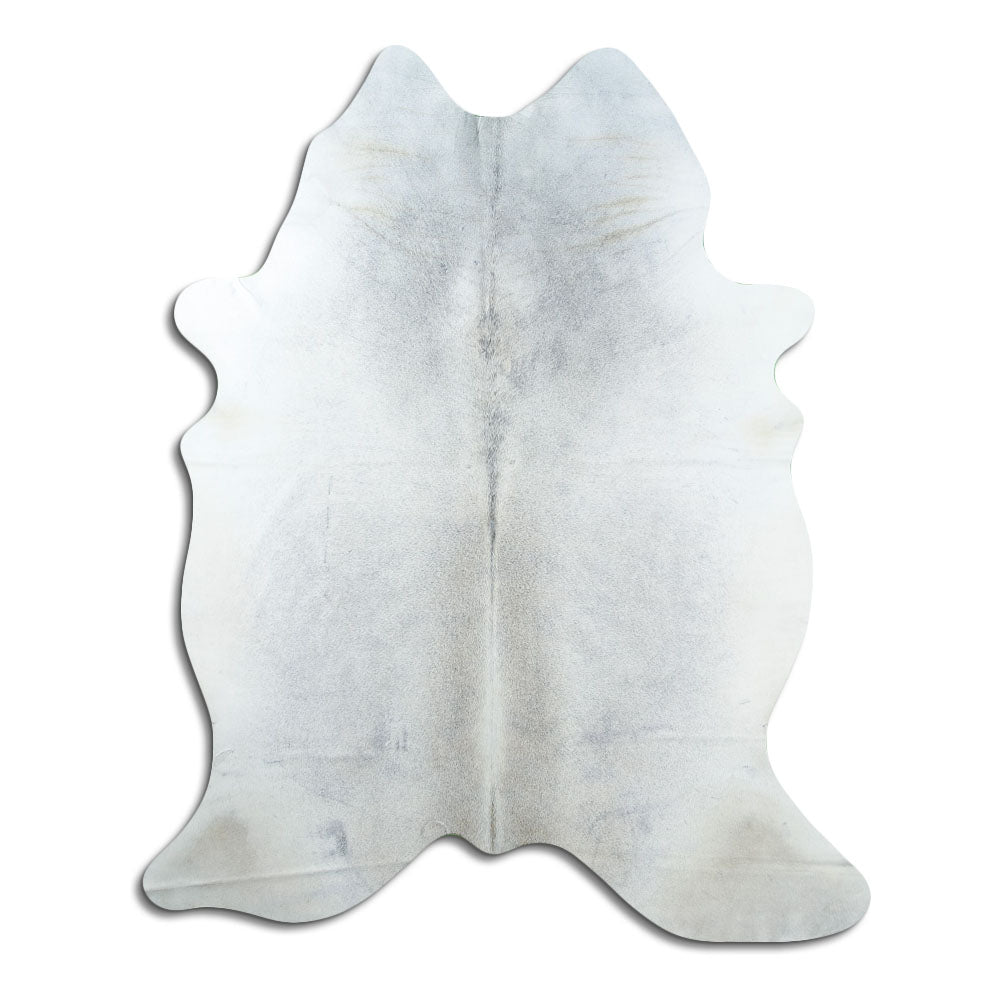 Tappeto in pelle di mucca grigia XL
