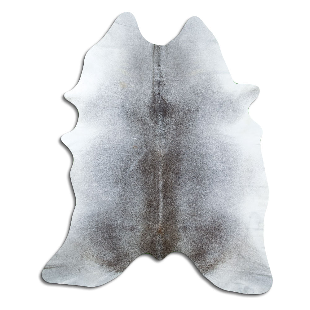 Tappeto in pelle di mucca grigia XL