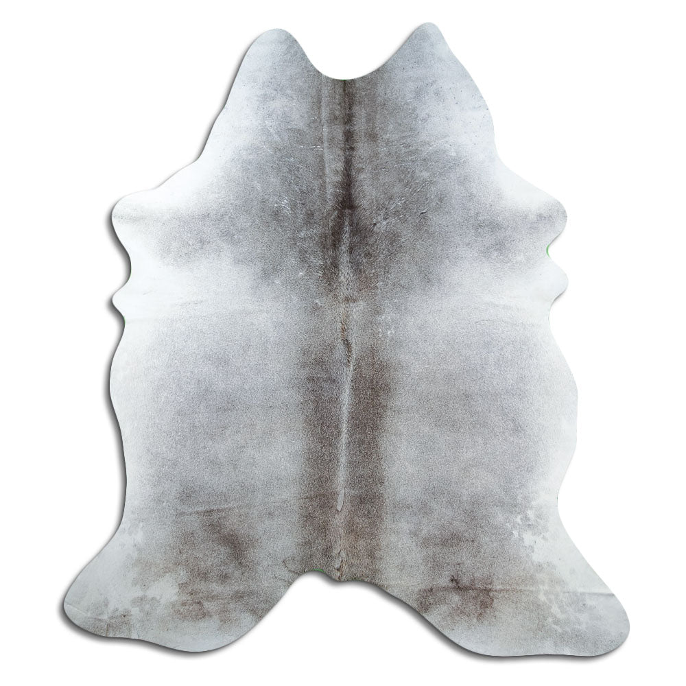 Tappeto in pelle di mucca grigia XXL