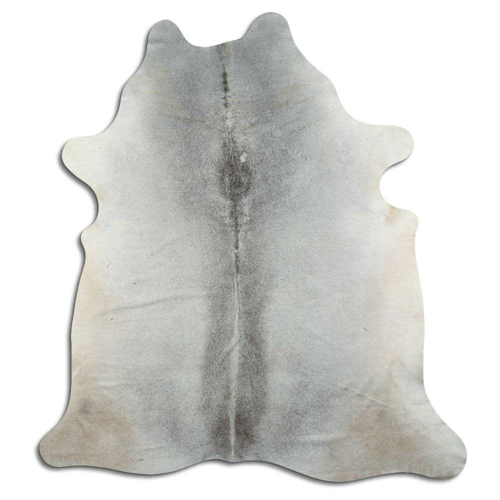 Tappeto in pelle di mucca grigia XXL