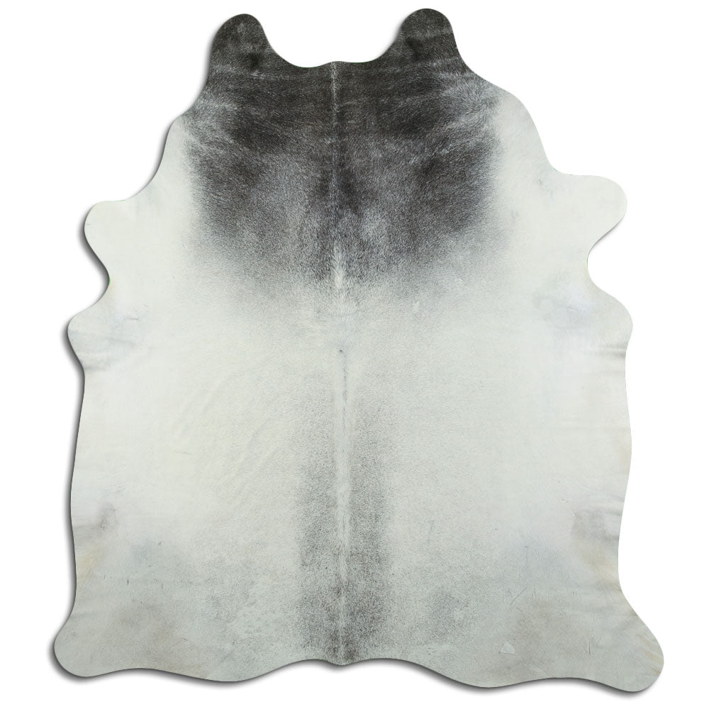 Tappeto in pelle di mucca grigia XL