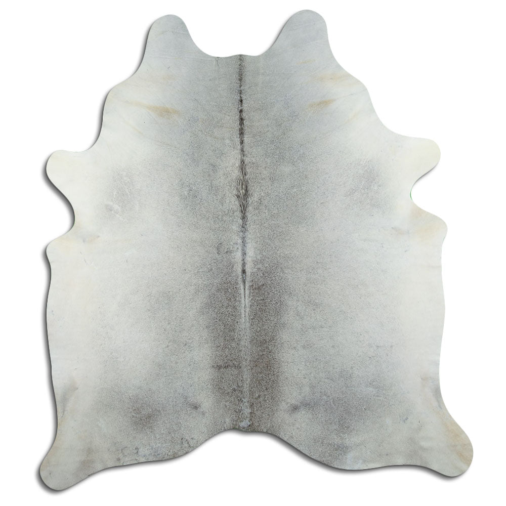 Tappeto in pelle di mucca grigia XL