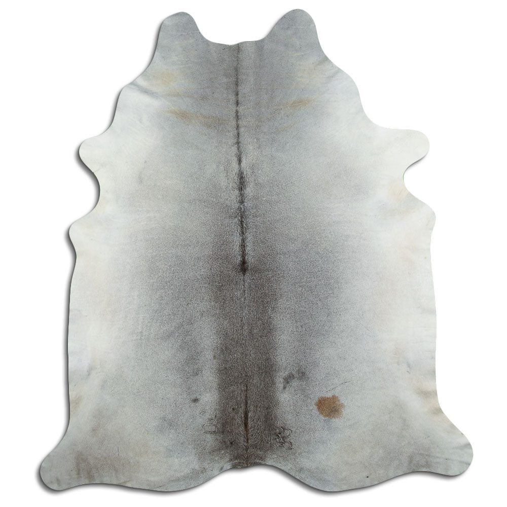 Tappeto in pelle di mucca grigia XXL