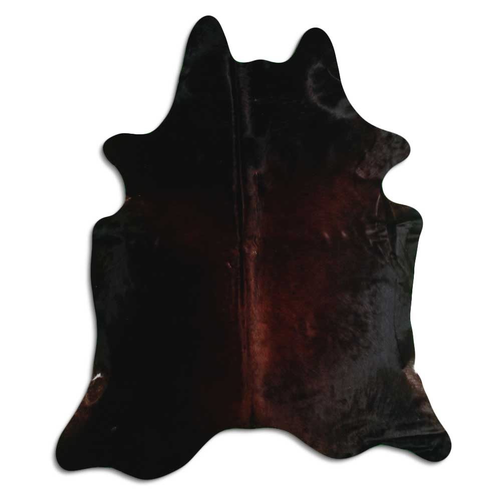 Tappeto in pelle di mucca marrone XL