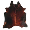 Tappeto in pelle di mucca marrone L