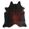 Tappeto in pelle di mucca marrone XL