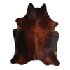 Tappeto in pelle di mucca marrone XL